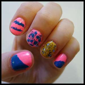 step three sexy party monster nail art