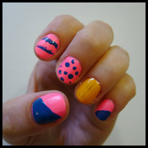 step two sexy party monster nail art