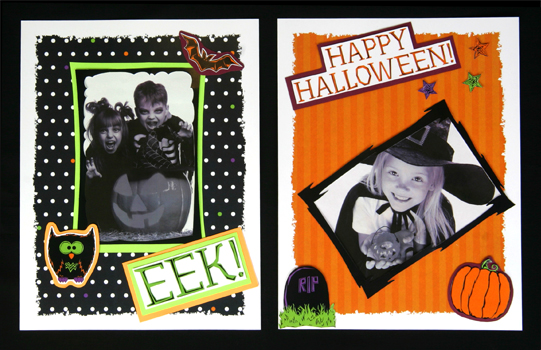 Halloween Scrapbook Pages