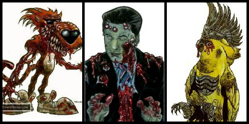 sacchetto zombie portraits