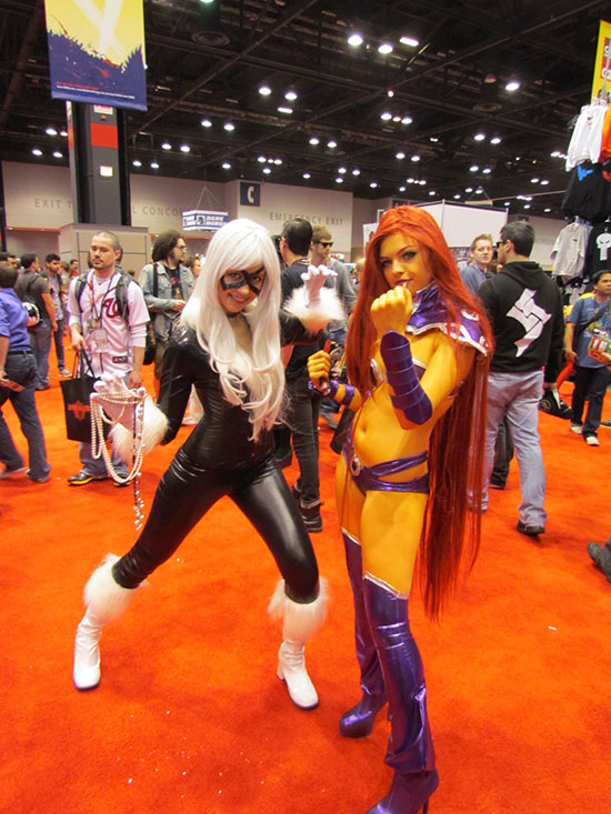 Two sexy superheroes at C2E2