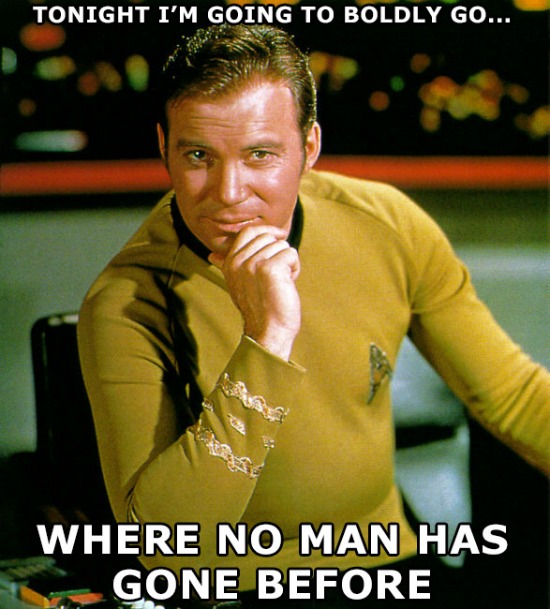 Boldly Go Kirk Meme