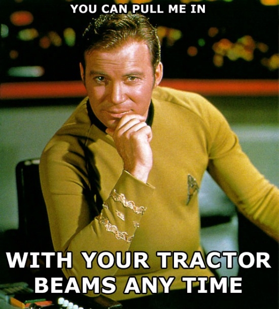 Tractor Beams Kirk Meme