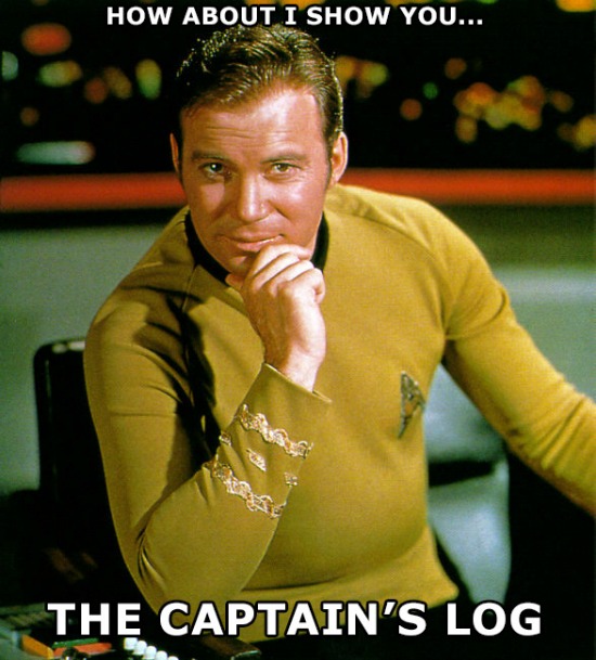 Captain's Log Kirk Meme