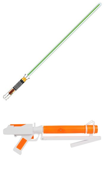 Star Wars Lightsaber and Blaster