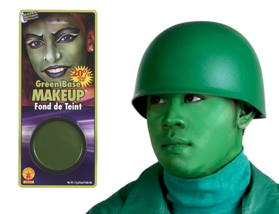 Green Army Man Costume Makeup