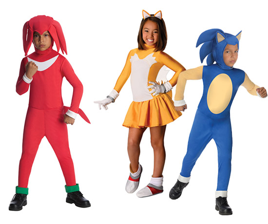 Kids Sonic the Hedgehog Group Costumes