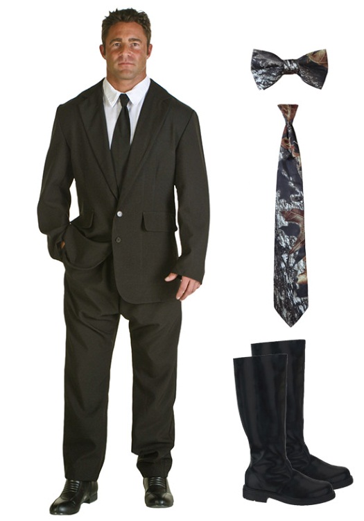 Black Costume Suit Camo Accessories