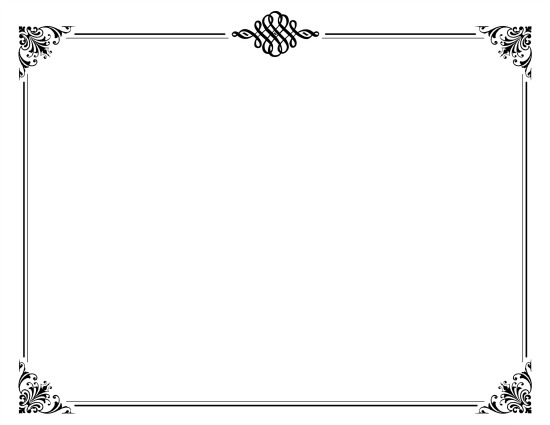 printable silent film template white