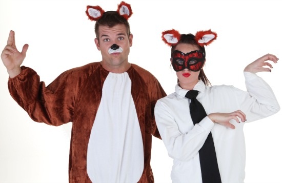 What the fox say couples costume idea