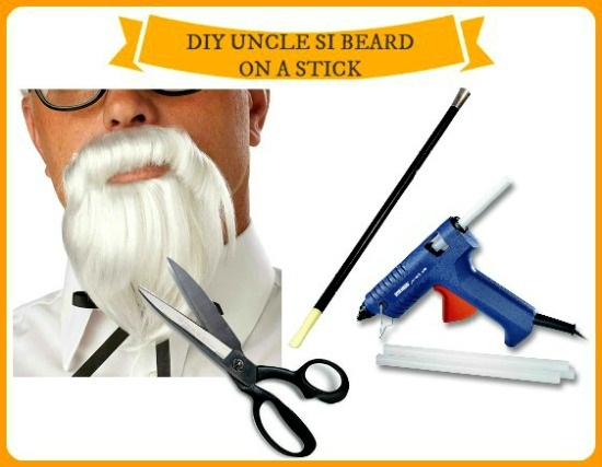 diy facial hair on a stick