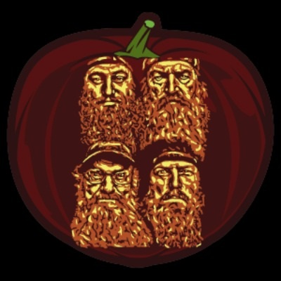 Duck Dynasty Pumpkin Stencil