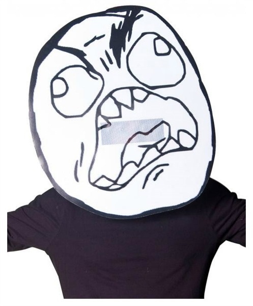 rage face meme mask