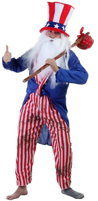 Out of work uncle sam costume