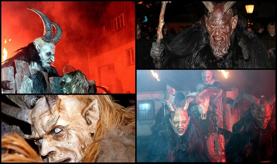 Krampus Run Collage