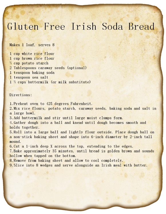 Gluten Free Irish Soda Bread Recipe
