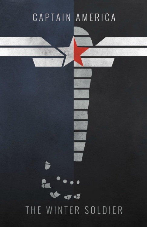 Minimalist Captain America Symbol Poster