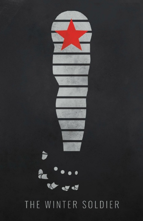 Captain America Winter Solder Minimalist Poster