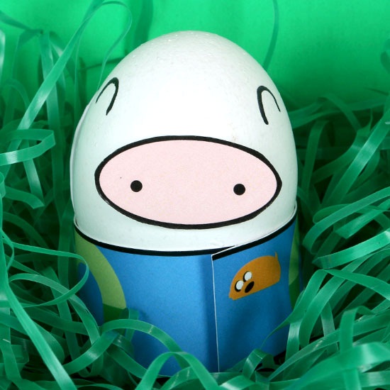 Adventure Time Finn DIY Easter Egg Free Printable