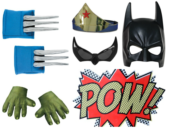 Superhero Photobooth Props