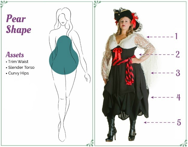 Pirate Costume for a Pear Body Shape
