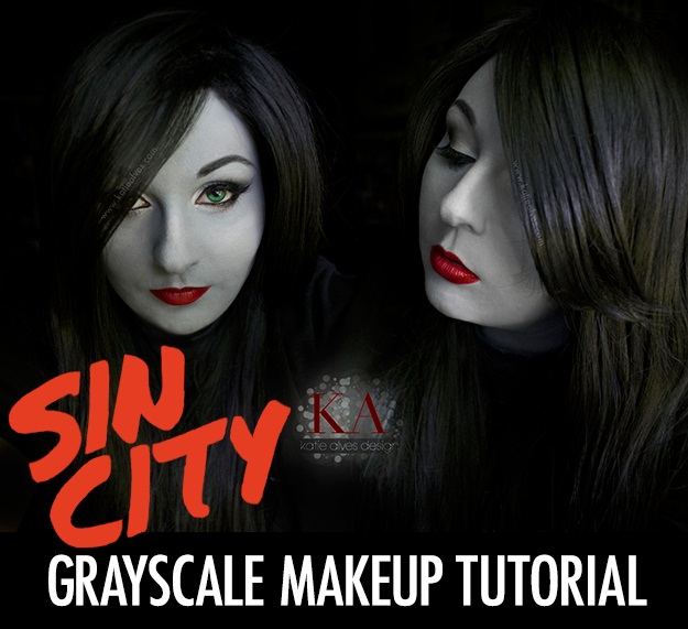 Sin City Grayscale Makeup Tutorial