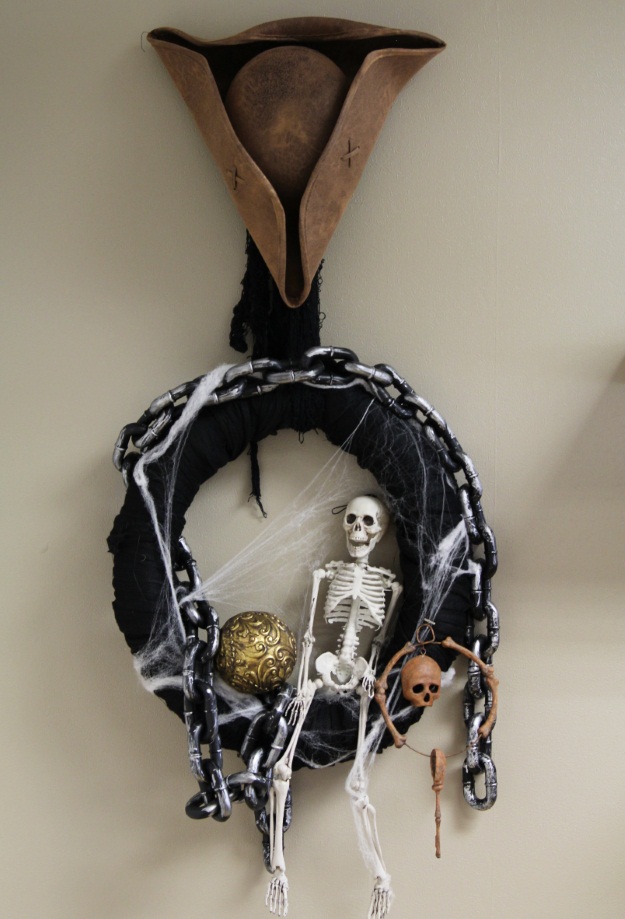 Skeleton Pirate Wreath