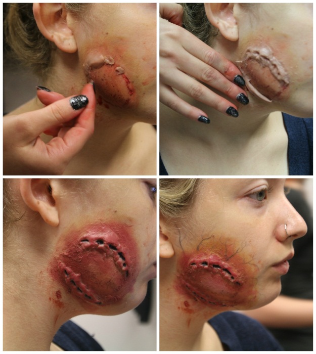 3 DIY Halloween Makeup Effects: Infected Zombie Bite, Burned Skin