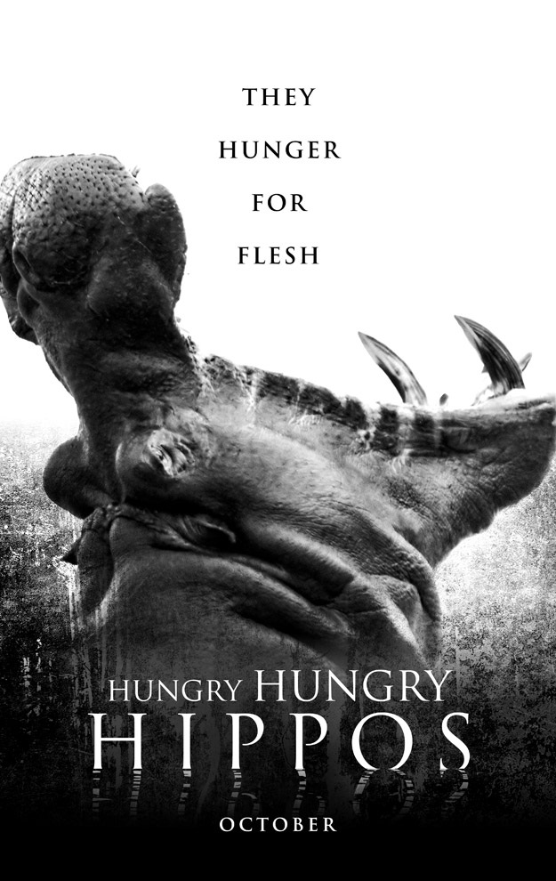 HalloweenCostumes.com: Плакат за гладни хипопотами