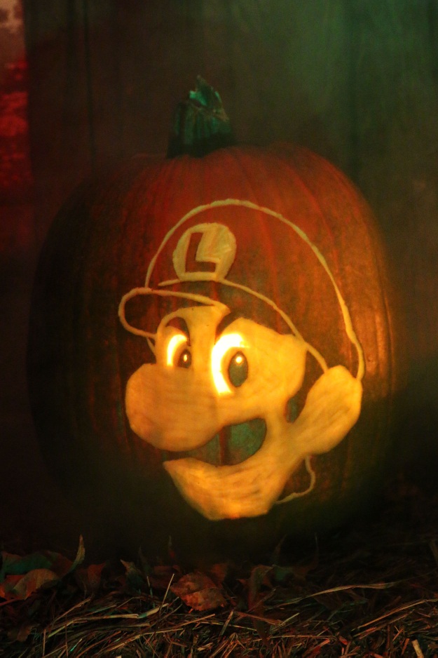 Luigi Death Stare Pumpkin