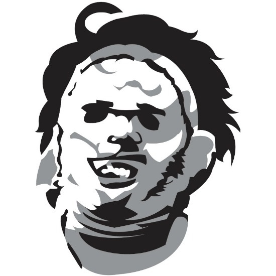 leatherface-stencil