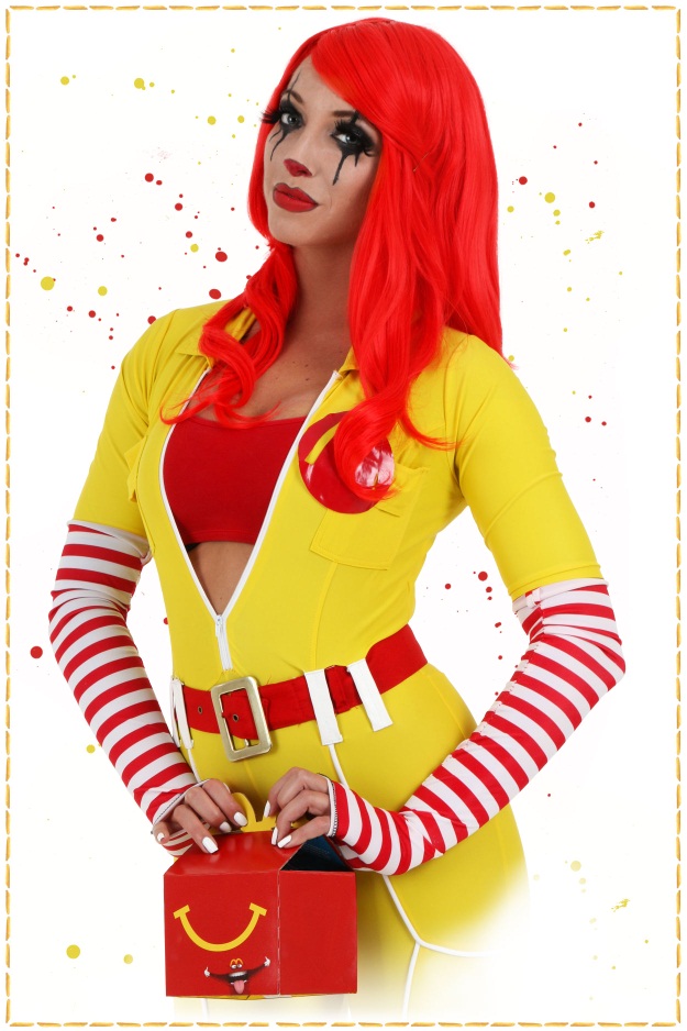 Sexy Ronald McDonald Cosplay Costume