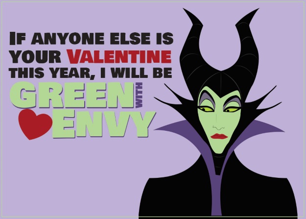 Maleficent Valentines Card