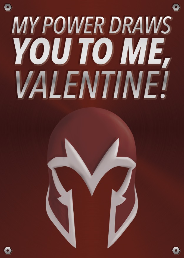 Magneto Valentines Day Card