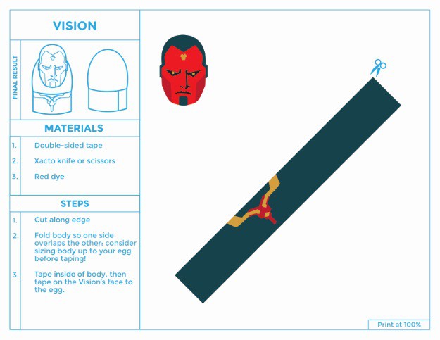 Printable Vision Easter Egg Costume