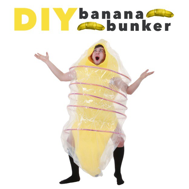 DIY Banana Bunker Halloween Costume