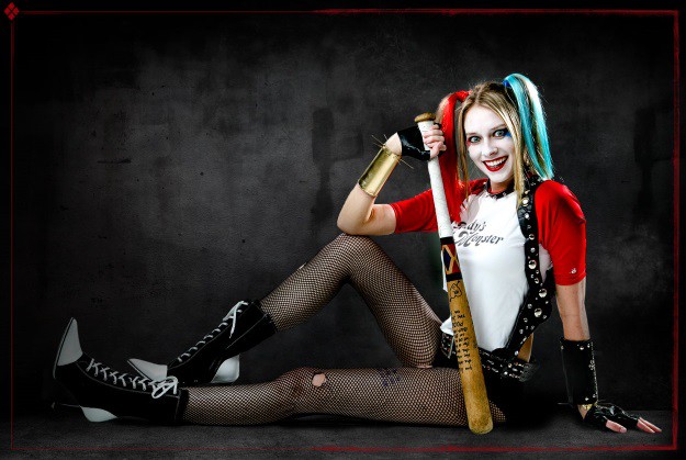 Halloween Costume Cosplay Women's Suicide Squad Harley Quinn Clown Wig