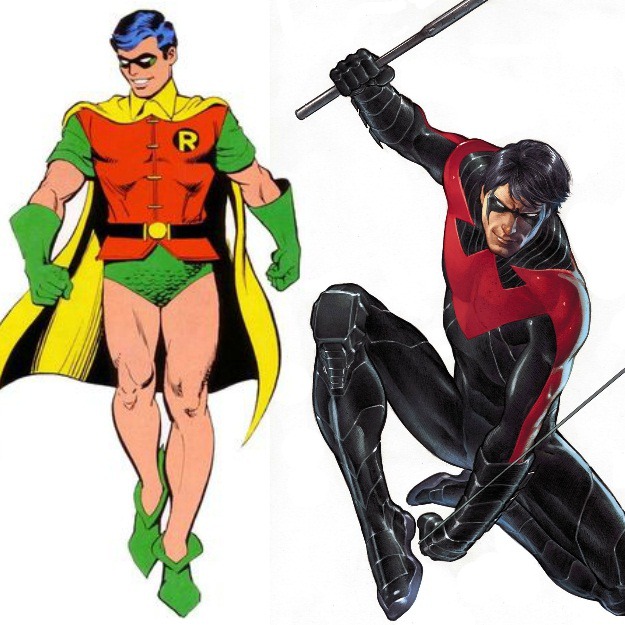 nightwing red costume