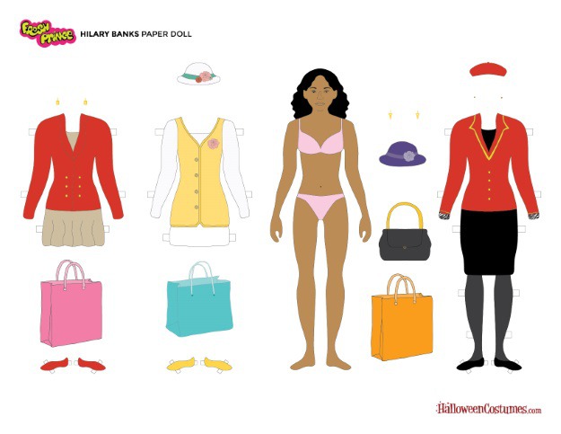 Hilary Banks Paper Doll