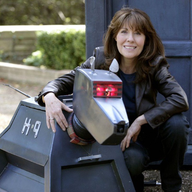 Sarah Jane Smith (played by Elisabeth Sladen) and K-9 (played by a space toaster).