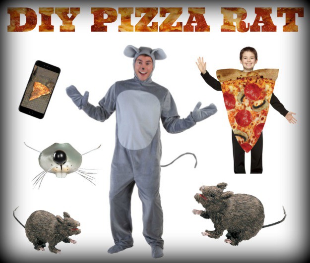 Products Used for a Pizza Rat Halloween Costume