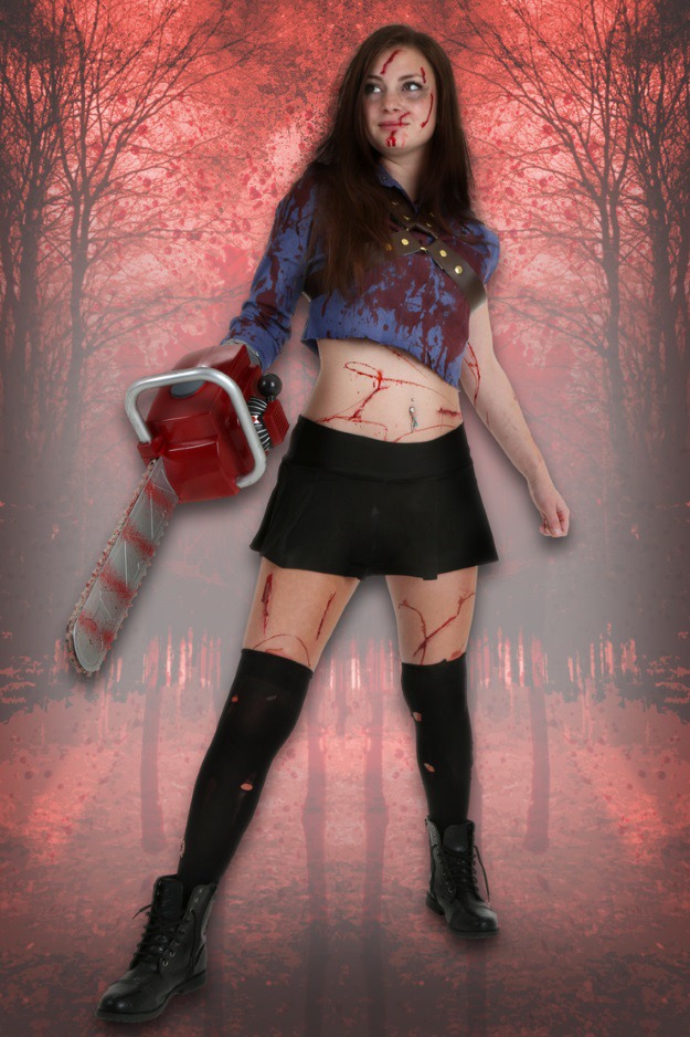 DIY Sexy Ash from Evil Dead 2 Costume HalloweenCostumes Blog