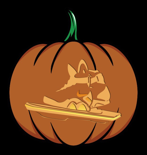 bttf shoes pumpkin stencil