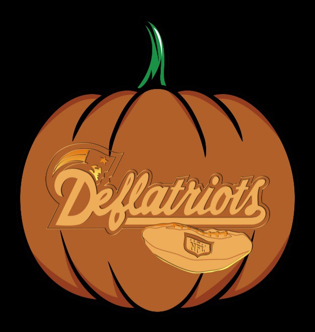 deflatriots pumpkin stencil