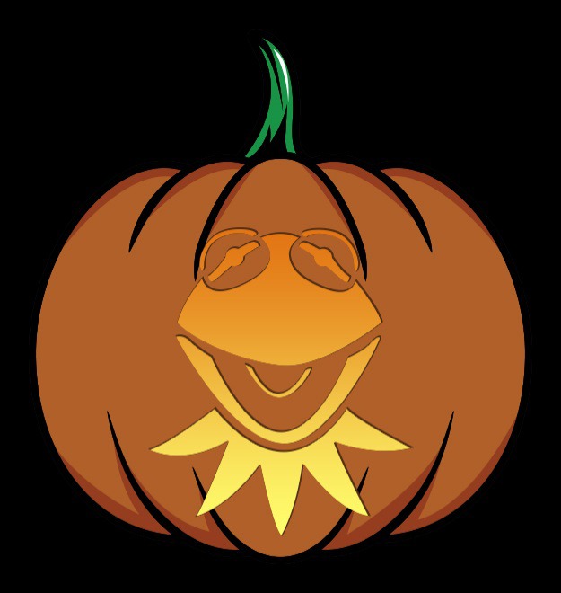 kermit pumpkin stencil