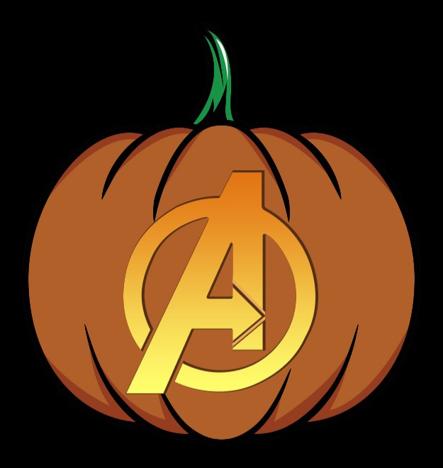 avengers pumpkin stencil