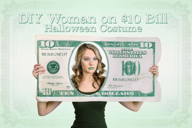 DIY Woman on $10 Bill Halloween Costume -  Blog