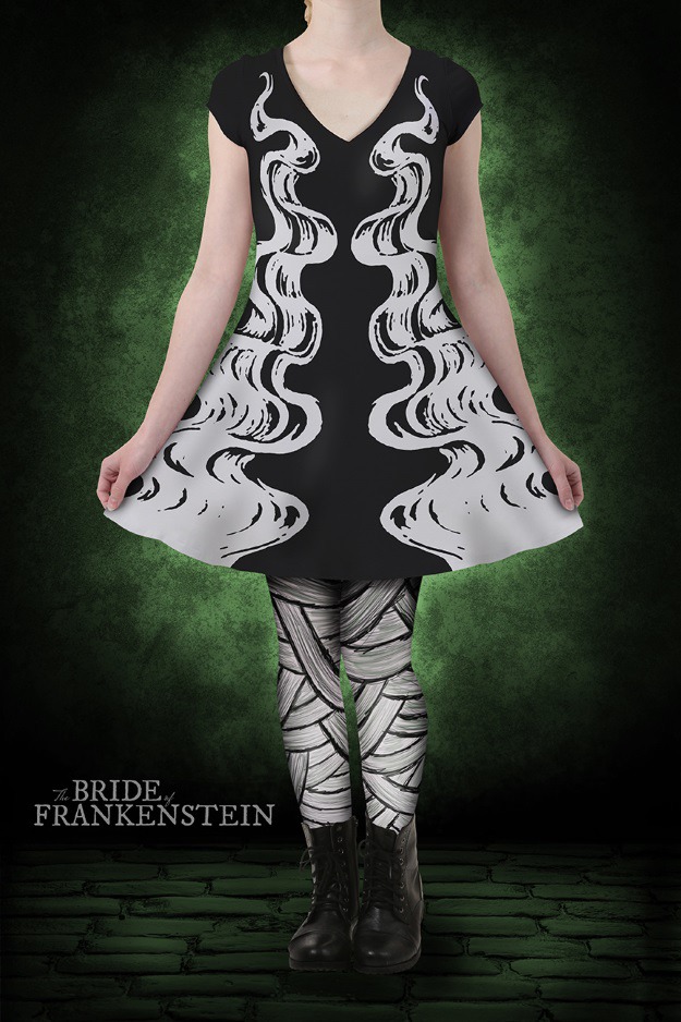 Bride of Frankenstein Skater Dress