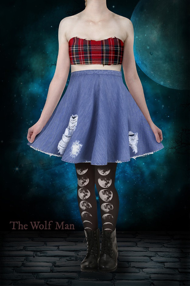 The Wolf Man Skater Dress