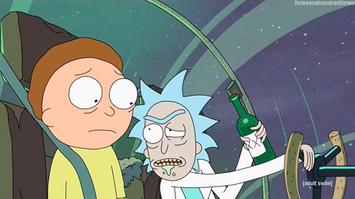 Drunk Rick and Morty
